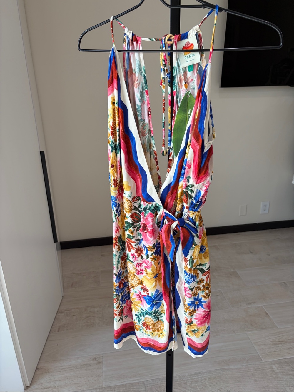 Farm Rio: FLORALINE MINI DRESS - Picture 2 of 14